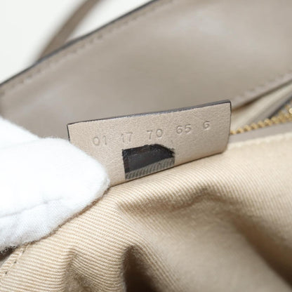 Chloe Faye Backpack Leather and Suede, BEIGE, LEATHER, Backpack