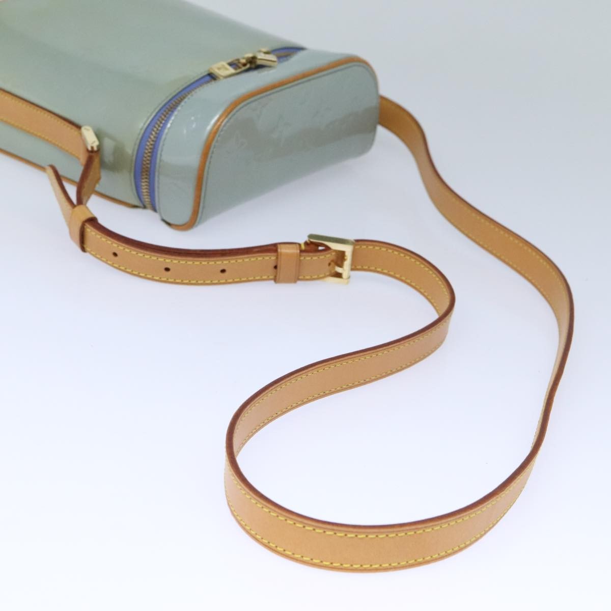 Louis Vuitton Sullivan Handbag Monogram Vernis, PURPLE, PATENT_LEATHER, Shoulder bag