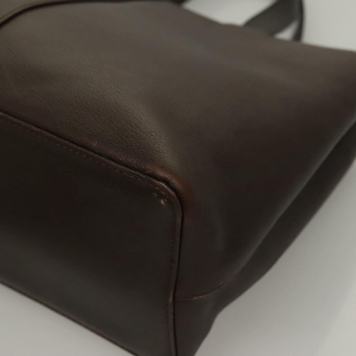 Burberry Vintage Handbag Leather, BROWN, LEATHER, Handbag