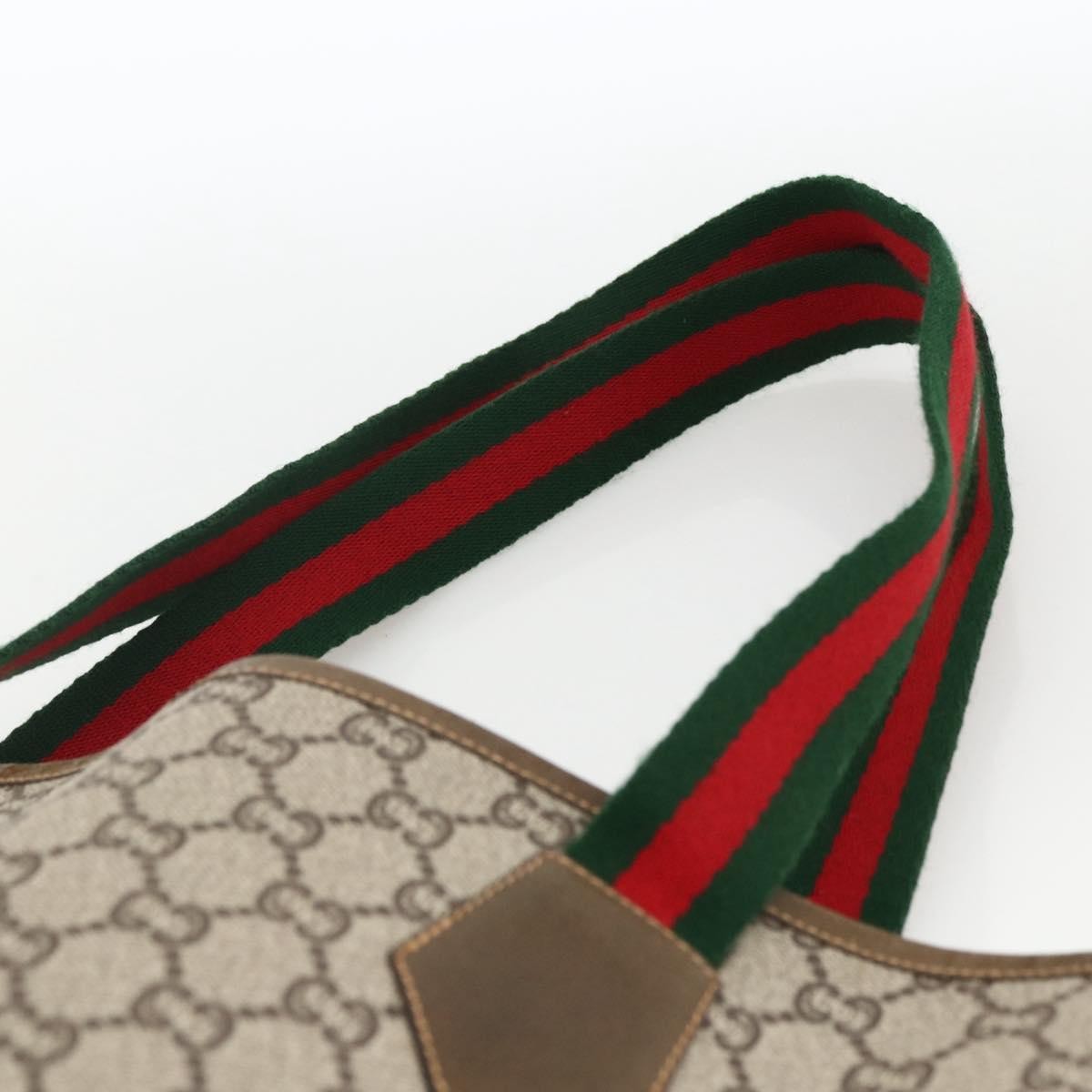 Gucci Ophidia Front Pocket Shopper Tote GG Coated Canvas, Beige, Canvas, Tote Bag