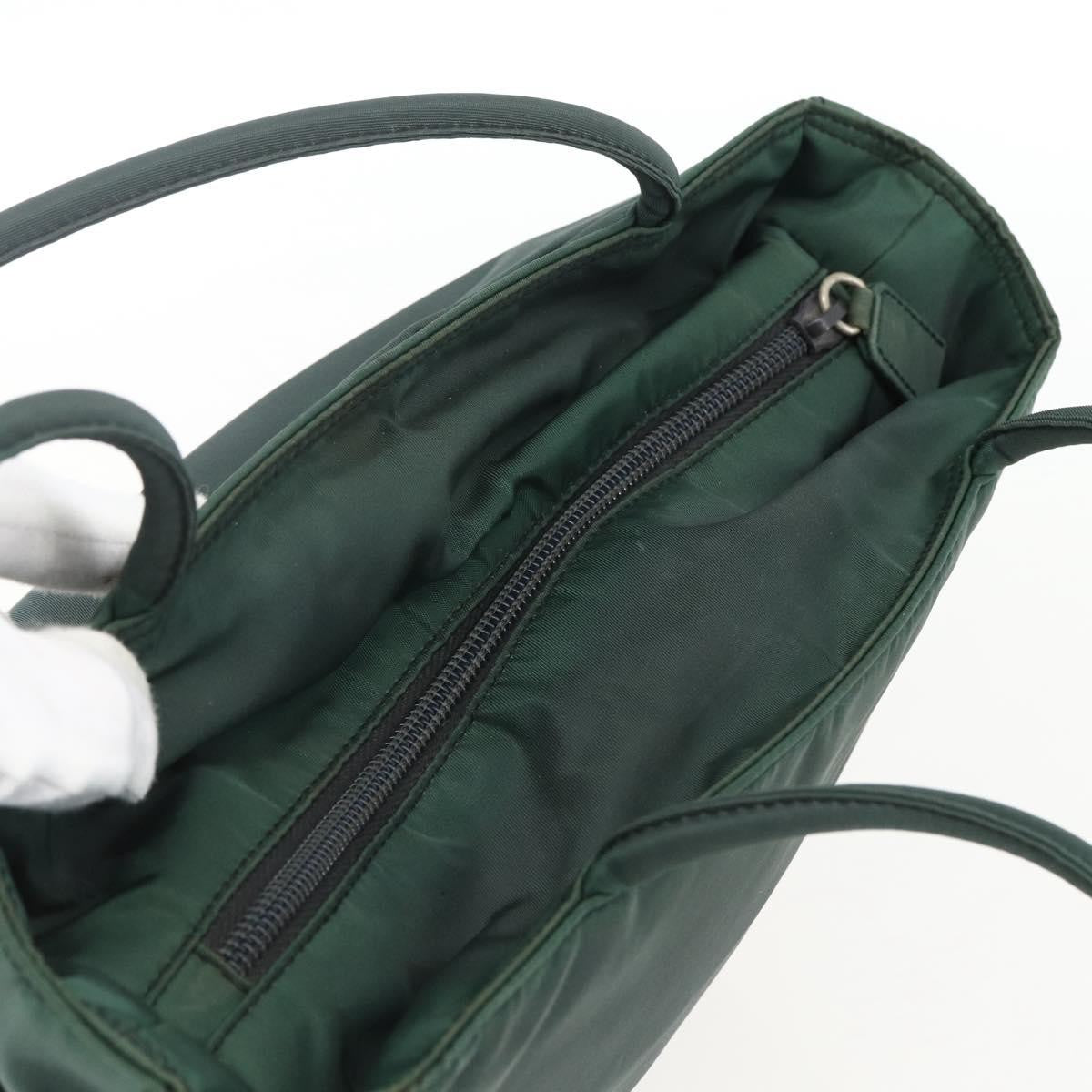 Prada Vintage Tote Tessuto, GREEN, NYLON, Tote bag