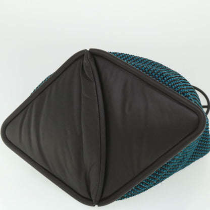 Bottega Veneta Beak Shopper Tote Nylon, BLUE, NYLON, Tote bag