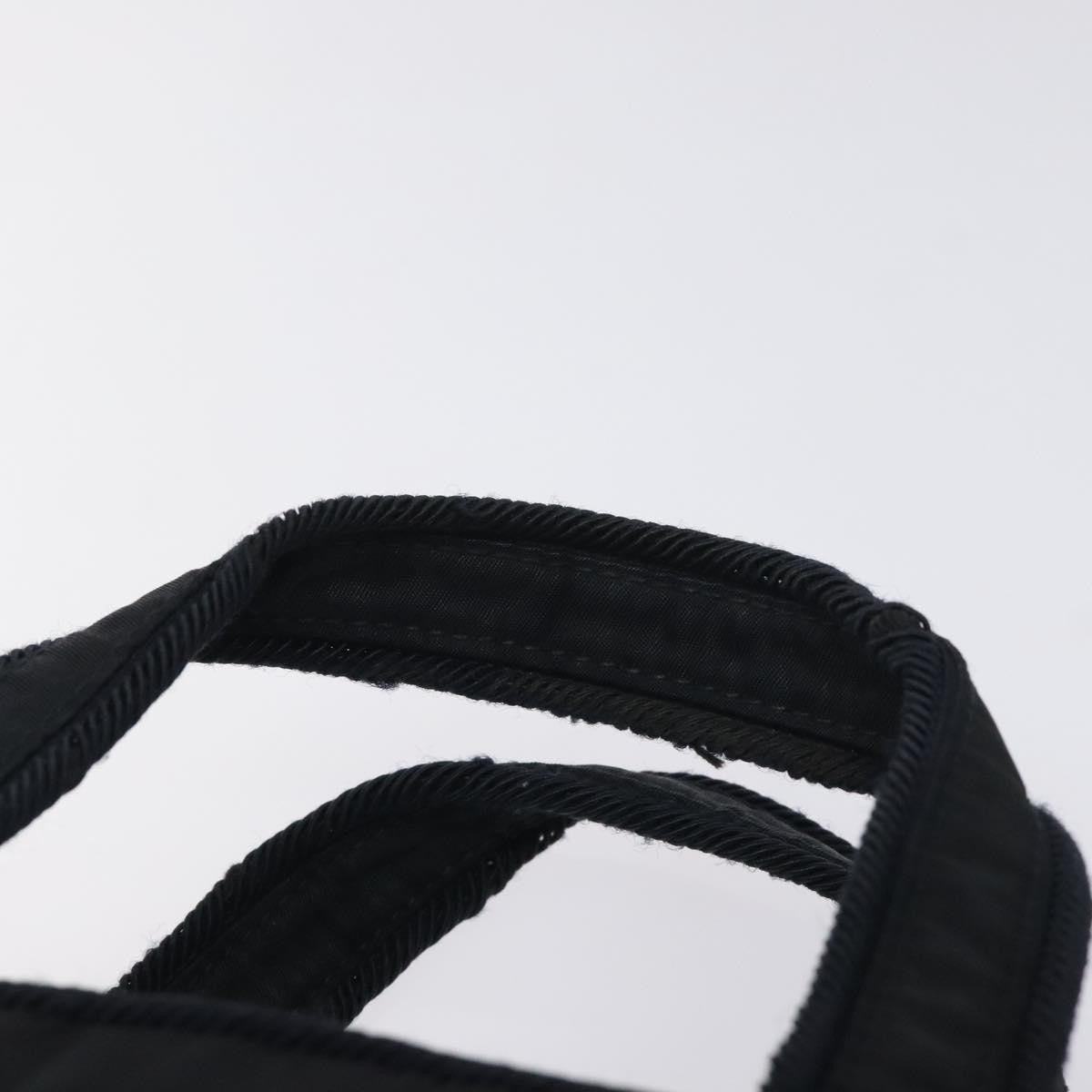 Prada Vintage Zip Handbag Tessuto, BLACK, NYLON, Handbag