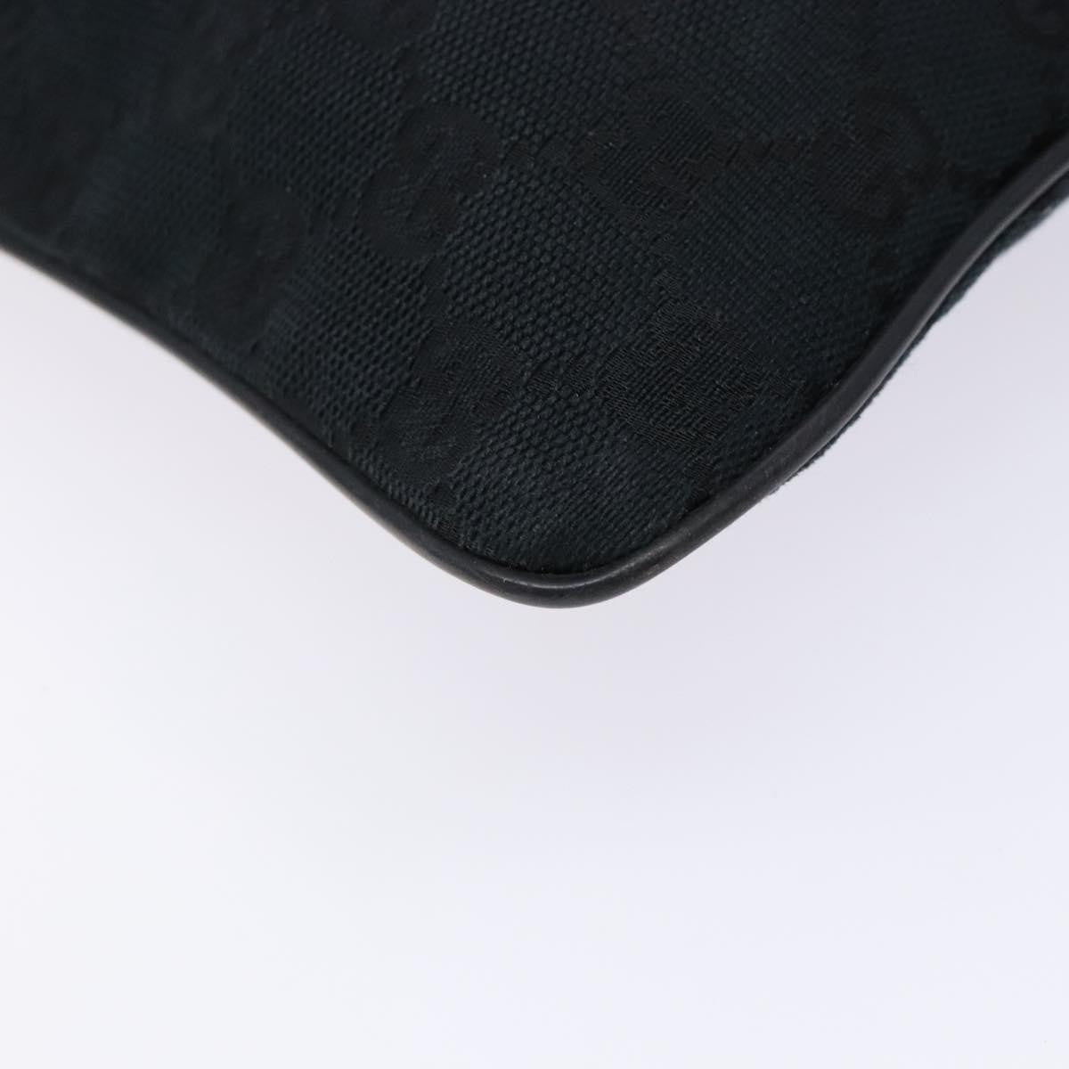 Gucci Web Strap Zip Messenger Bag GG Canvas, BLACK, CANVAS, Shoulder bag