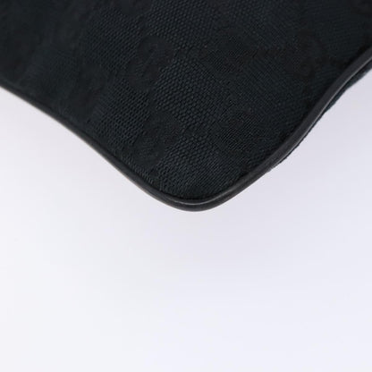 Gucci Web Strap Zip Messenger Bag GG Canvas, BLACK, CANVAS, Shoulder bag