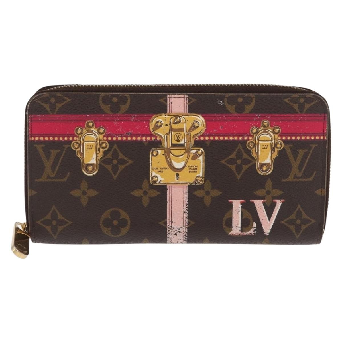 Louis Vuitton Zippy wallet Canvas, BROWN, CANVAS, Wallets