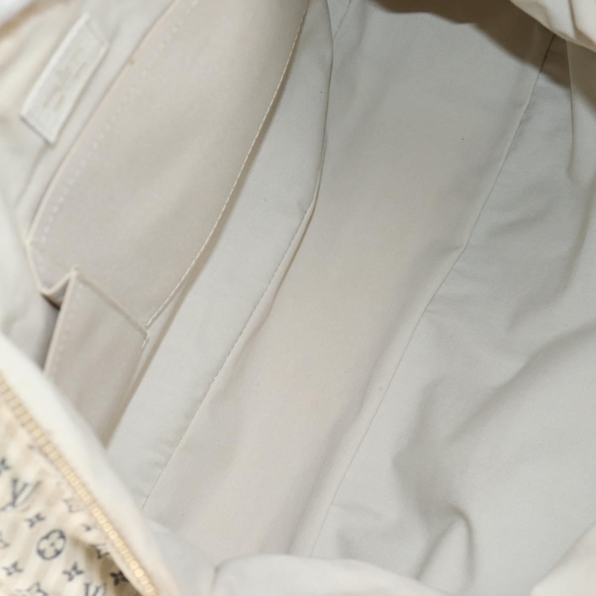 Louis Vuitton Marina Handbag Mini Lin Croisette, BEIGE, CANVAS, Handbag