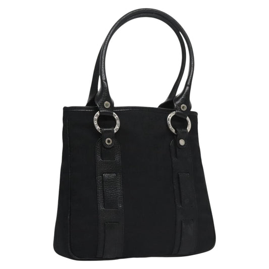 Bvlgari B.Zero1 Logomania Bag Canvas with Leather, BLACK, CANVAS, Handbag
