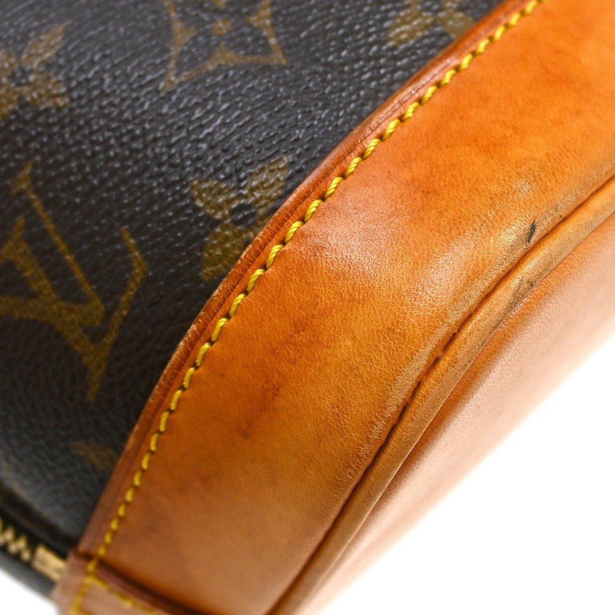 Louis Vuitton Vintage Alma Handbag Monogram Canvas, Brown, Canvas, Handbag