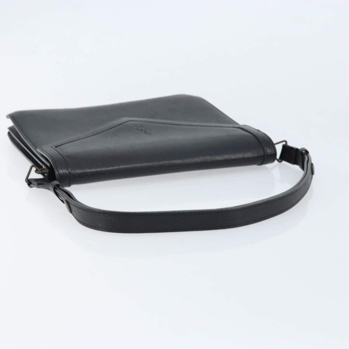 Saint Laurent Vintage Handbag Leather, BLACK, LEATHER, Handbag
