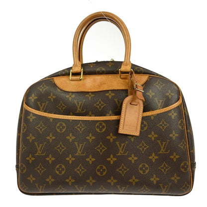 Louis Vuitton Deauville Handbag Monogram Canvas, BROWN, CANVAS, Handbag