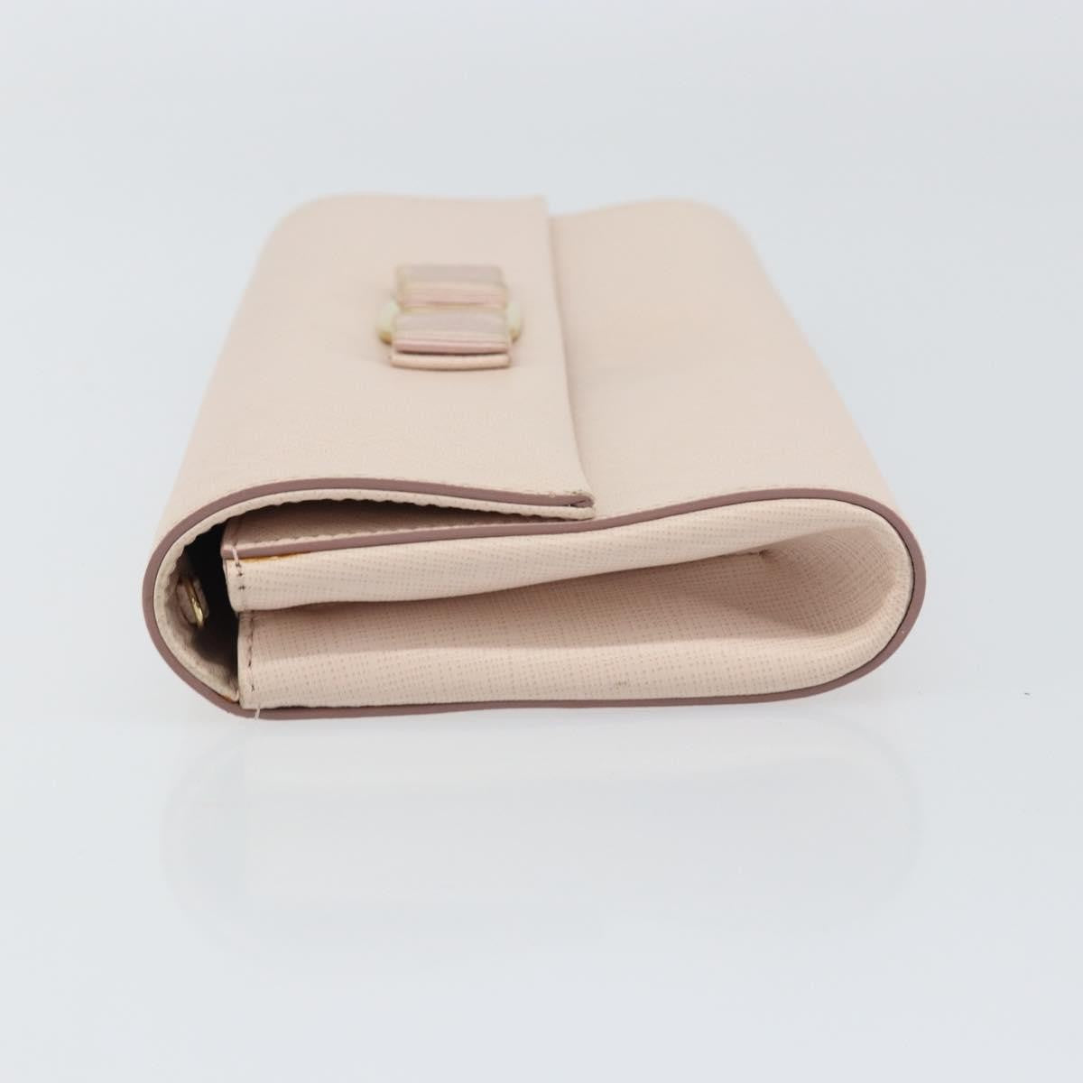 Salvatore Ferragamo Vala Shoulder Bag Leather, PINK, LEATHER, Shoulder bag