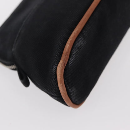 Hermes Bolide Travel Pouch Canvas, BLACK, CANVAS, Clutche & pouche
