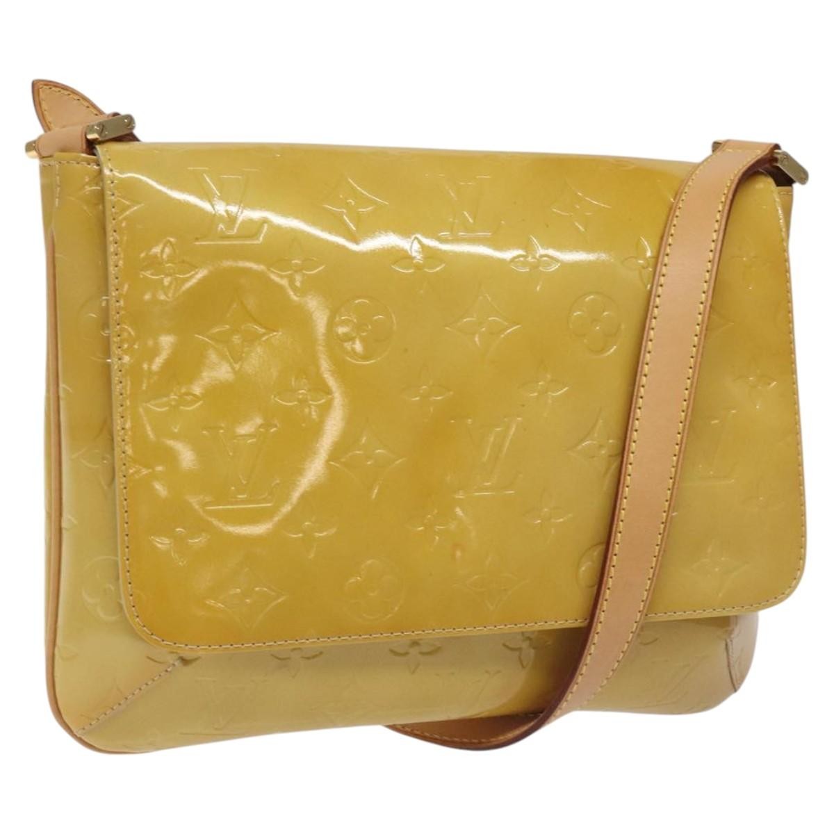 Louis Vuitton Thompson Street Handbag Monogram Vernis, BEIGE, PATENT_LEATHER, Handbag