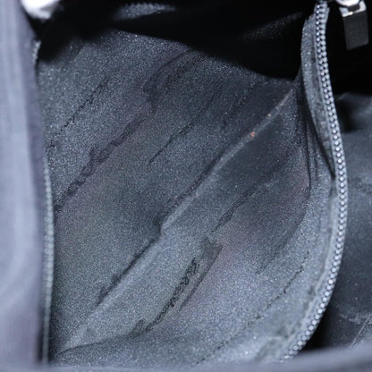 Salvatore Ferragamo Vala Shoulder Bag Canvas, BLACK, CANVAS, Shoulder bag