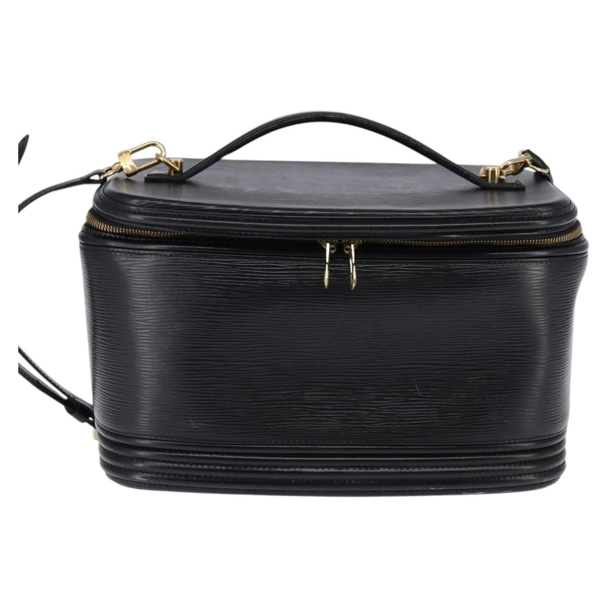 Louis Vuitton Nice Vanity Case Epi Leather, BLACK, LEATHER, Toiletry Case