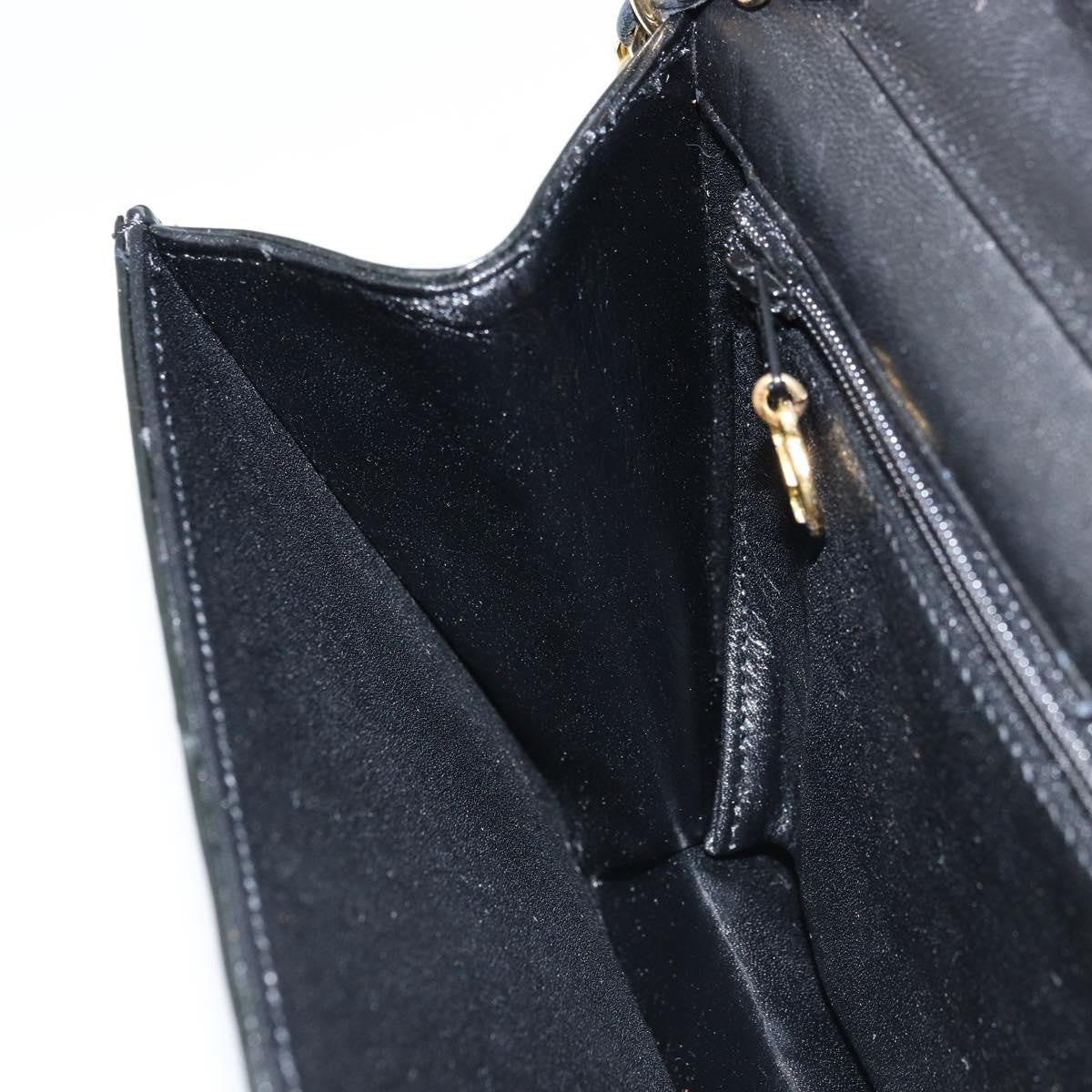Chanel Wallet on Chain Quilted Patent, Black, Patent Leather, Shoulder Bag