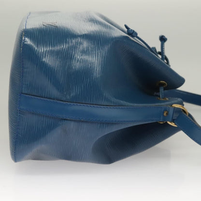 Louis Vuitton Petit Noe Handbag Epi Leather, BLUE, LEATHER, Handbag