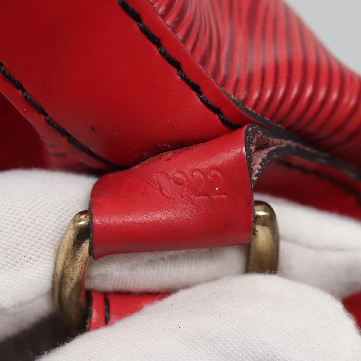 Louis Vuitton Noe Handbag Epi Leather, RED, LEATHER, Handbag