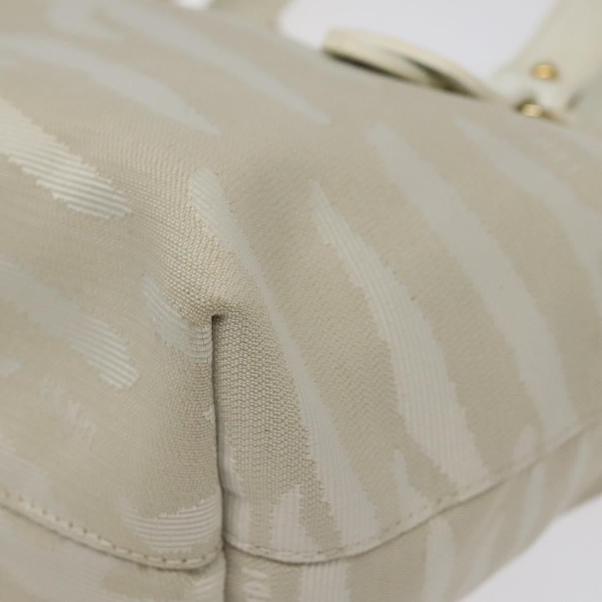 Fendi Vintage Tiger Tote Canvas, WHITE, CANVAS, Tote bag