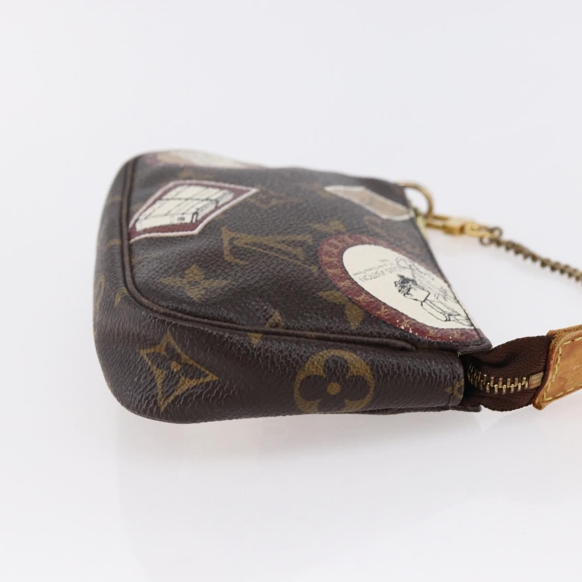 Louis Vuitton Mini pochette accessoire Limited edition Monogram canvas, BROWN, CANVAS, Accessory