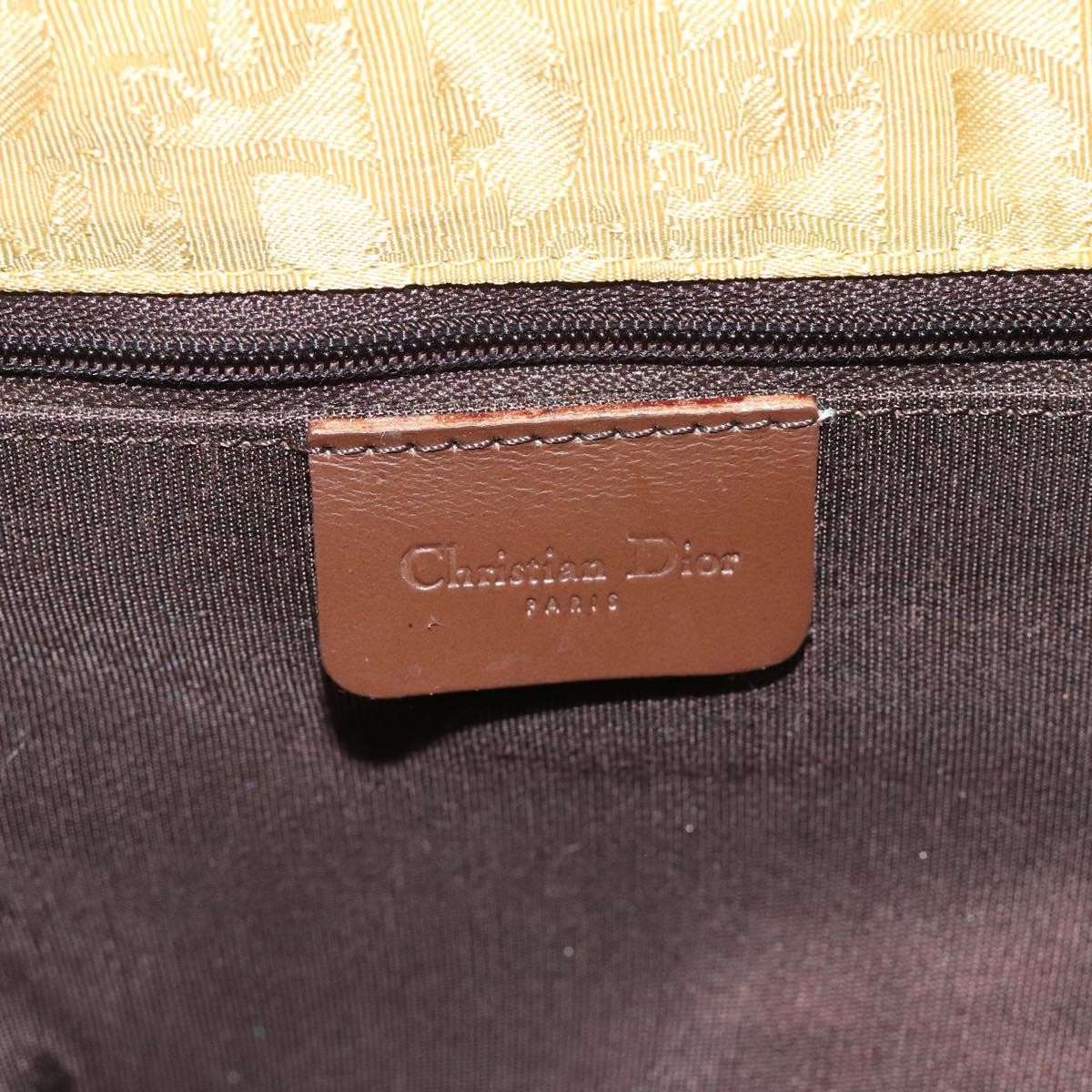 Christian Dior Vintage Trotter Open Tote Diorissimo Canvas, YELLOW, CANVAS, Tote bag
