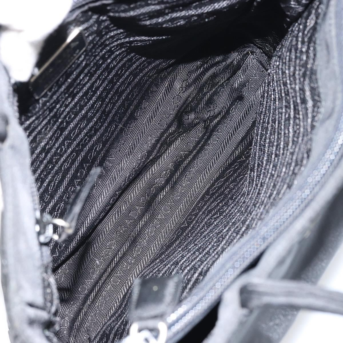 Prada Vintage Tote Nylon, BLACK, NYLON, Tote bag