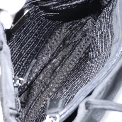 Prada Vintage Tote Nylon, BLACK, NYLON, Tote bag