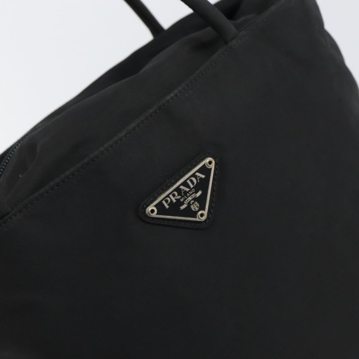 Prada Vintage Tote Nylon, BLACK, NYLON, Tote bag