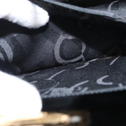 Salvatore Ferragamo Vintage Gancini Chain Shoulder Bag Patent Leather, BLACK, PATENT_LEATHER, Shoulder bag