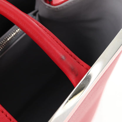 Fendi 2Jours Bag Leather, RED, LEATHER, Handbag