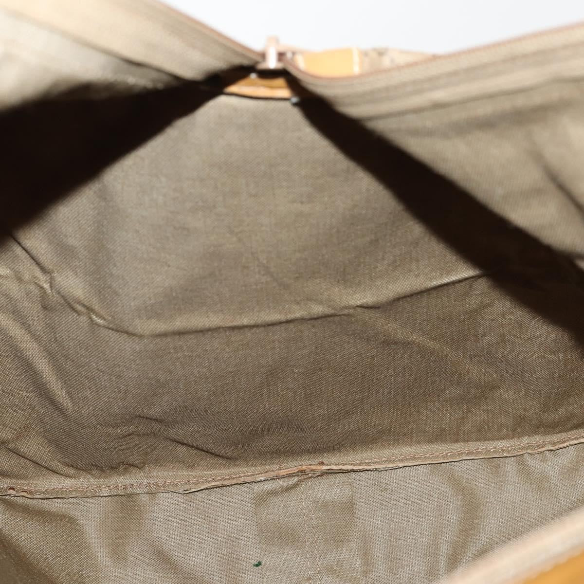 Gucci Web Trim Weekend Duffle Bag GG Coated Canvas, BEIGE, CANVAS, Travel bag