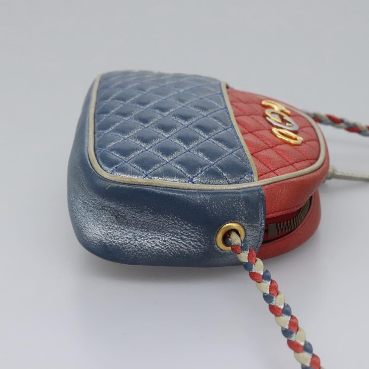 Gucci Trapuntata Camera Shoulder Bag Lambskin, RED, LEATHER, Shoulder bag