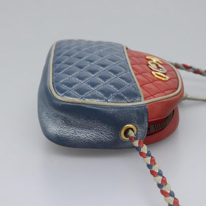 Gucci Trapuntata Camera Shoulder Bag Lambskin, RED, LEATHER, Shoulder bag