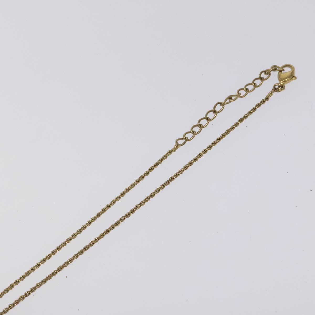 Christian Dior CD Pendant Necklace Metal, GOLD, METAL, Necklace