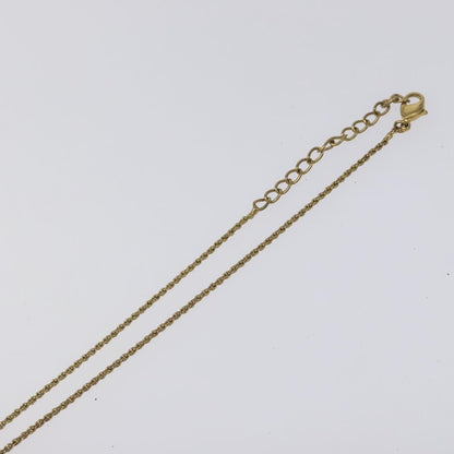 Christian Dior CD Pendant Necklace Metal, GOLD, METAL, Necklace