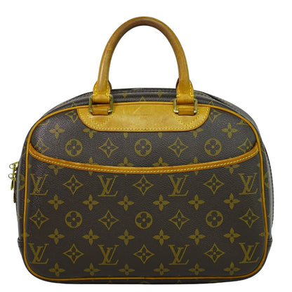 Louis Vuitton Trouville Handbag Monogram Canvas, BROWN, CANVAS, Handbag