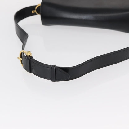 Celine Horse Carriage Shoulder bag Leather, BLACK, LEATHER, Shoulder bag