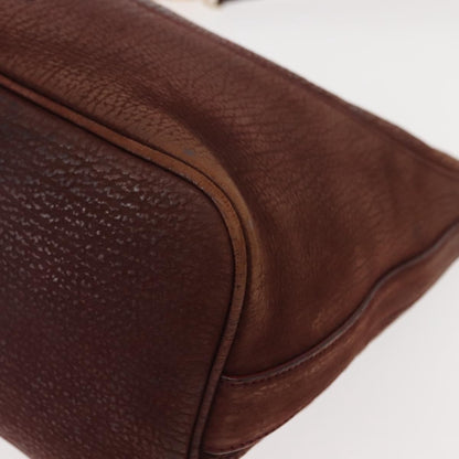 Bvlgari Medallion Frame Shoulder Bag Leather, BROWN, LEATHER, Shoulder bag