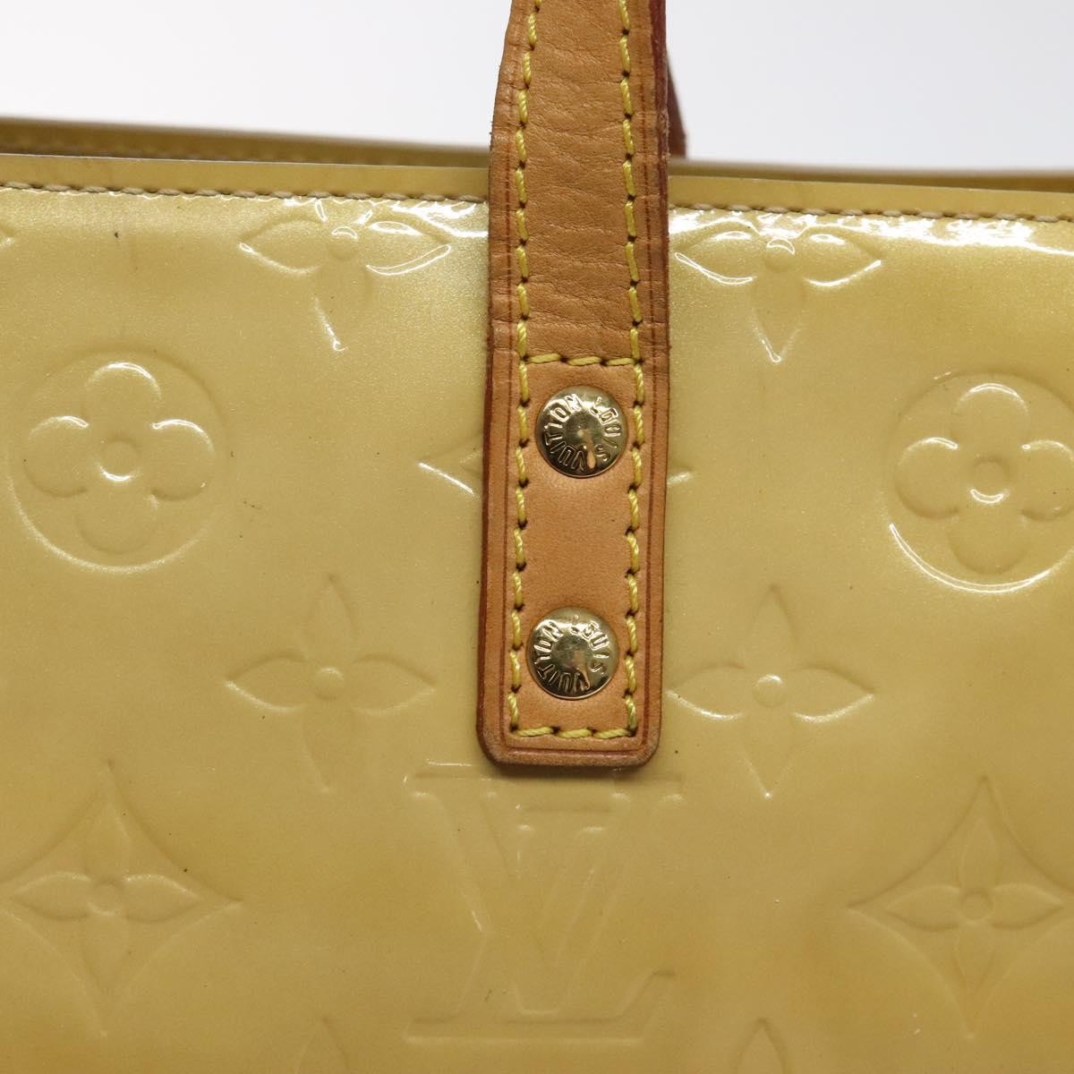 Louis Vuitton Reade Handbag Monogram Vernis, BEIGE, PATENT_LEATHER, Handbag