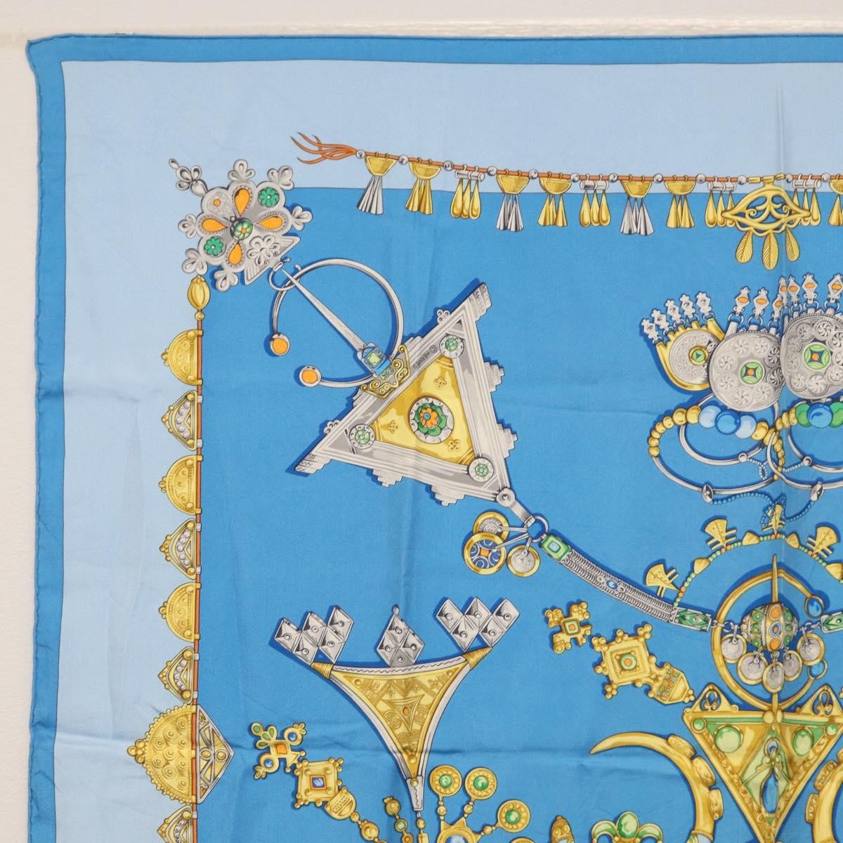 Hermes Carré 90 Silk multicolor, BLUE, SILK, Scarve & shawl