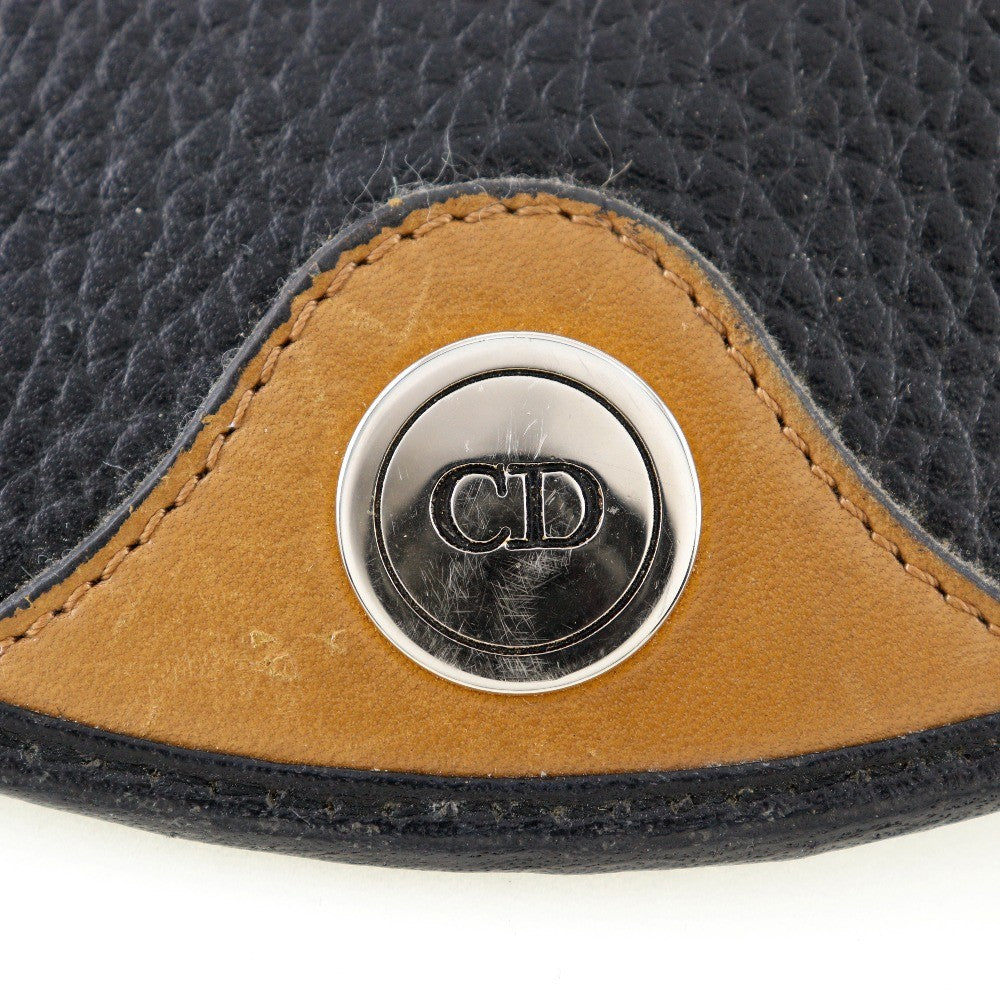 Christian Dior CD Shoulder bag Leather, BLACK, LEATHER, Shoulder bag