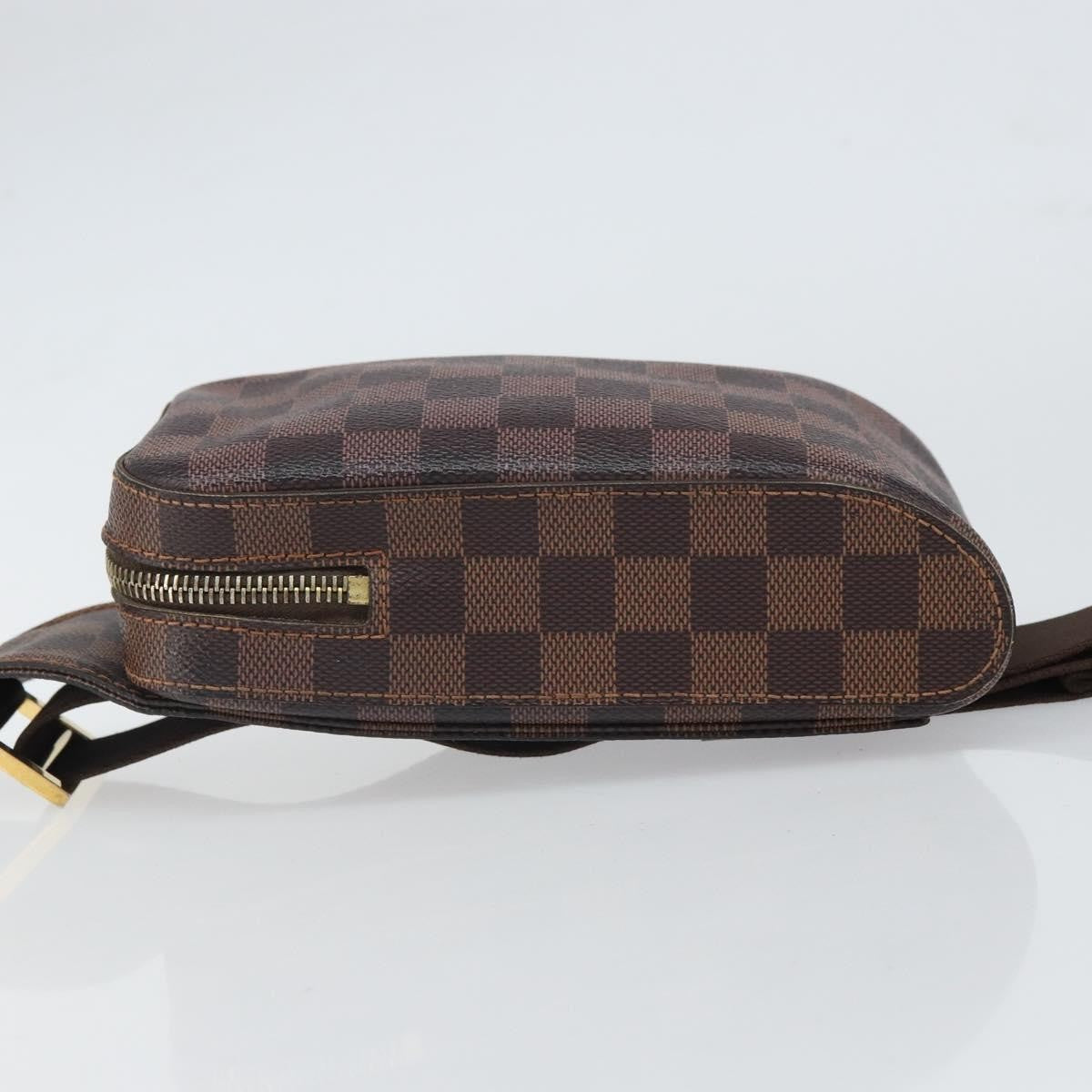Louis Vuitton Geronimos Waist Bag Damier, BROWN, CANVAS, Clutche & pouche