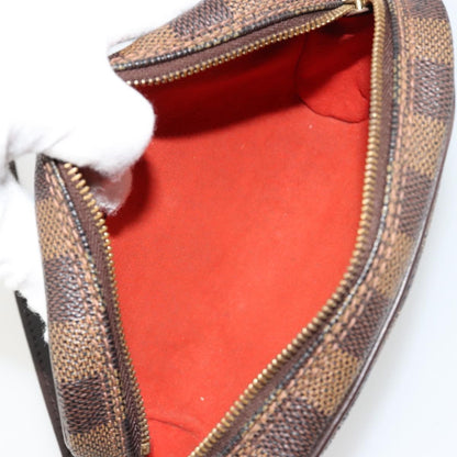 Louis Vuitton Ipanema Pochette Damier, Brown, Canvas, Clutch