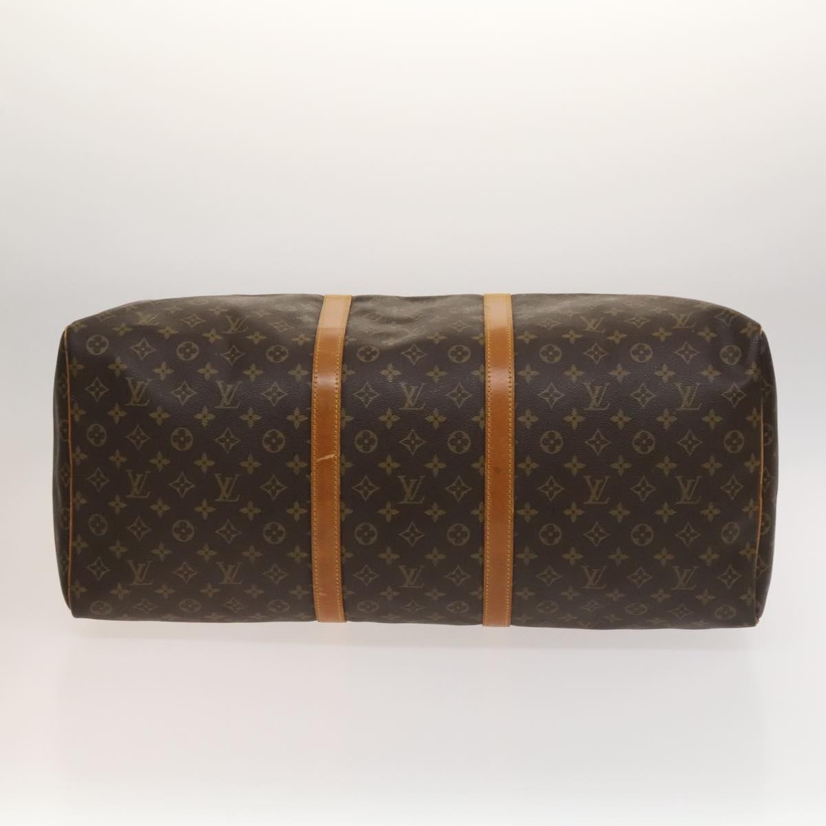 Louis Vuitton Keepall Bag Monogram Canvas, BROWN, CANVAS, Travel bag