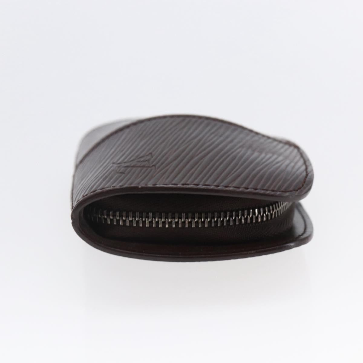 Louis Vuitton Demi Lune Coin Purse Epi Leather, BROWN, LEATHER, Wallets
