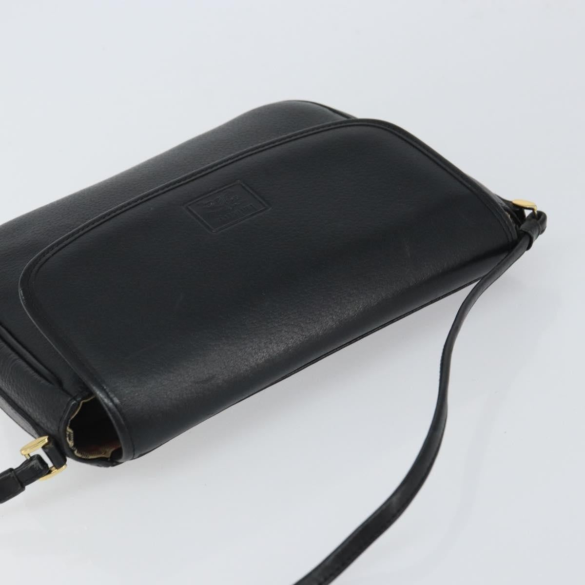Burberry Vintage Shoulder Bag Leather, BLACK, LEATHER, Shoulder bag