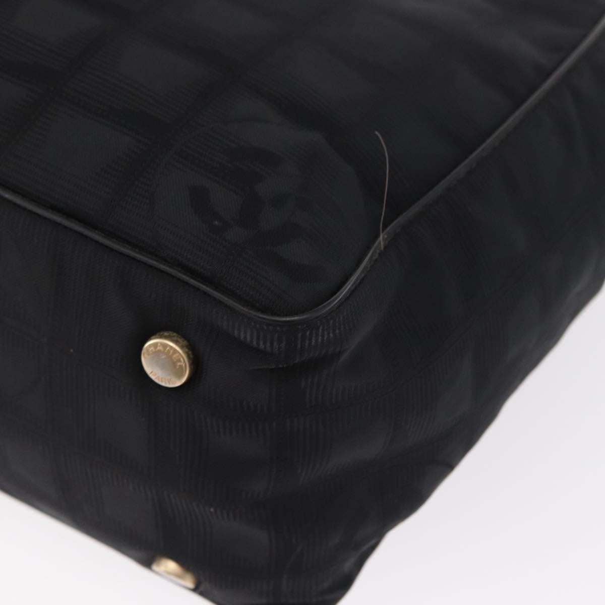 Chanel Travel Line Tote Nylon, BLACK, NYLON, Tote bag