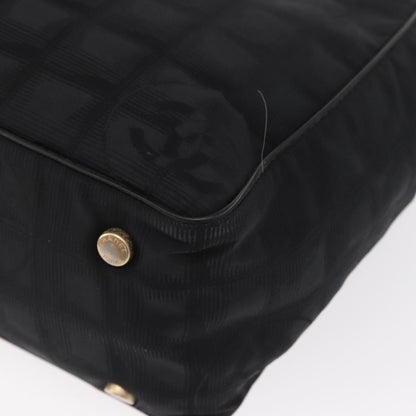 Chanel Travel Line Tote Nylon, BLACK, NYLON, Tote bag