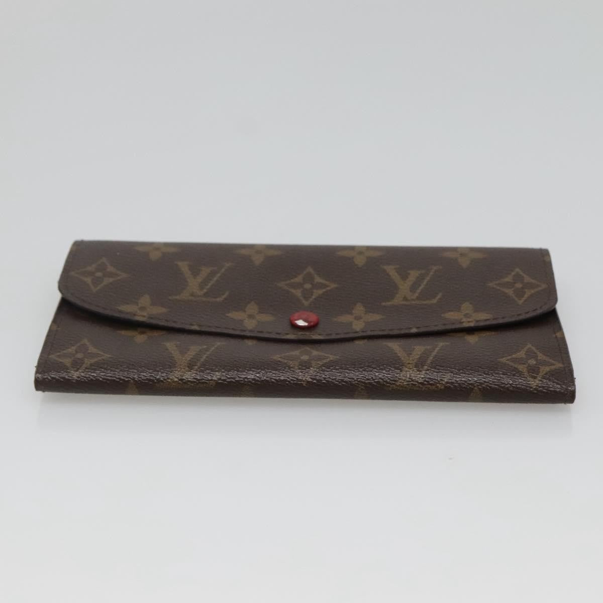 Louis Vuitton Emilie Wallet Monogram Canvas, Red, Canvas, Wallet